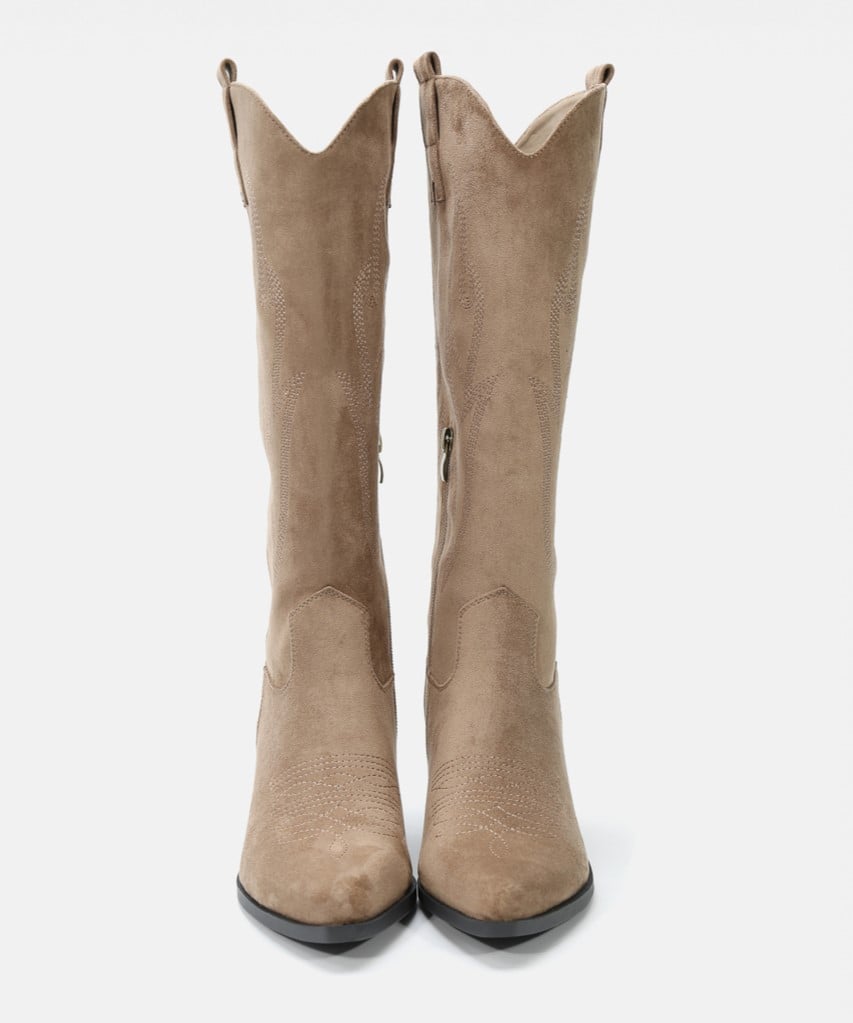 Botas cowboy tacón bordado image number null